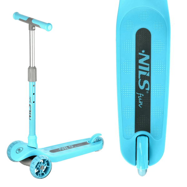 Laste tõukeratas NILS FUN HLB09 Turquoise Scooter, sinine - Image 2