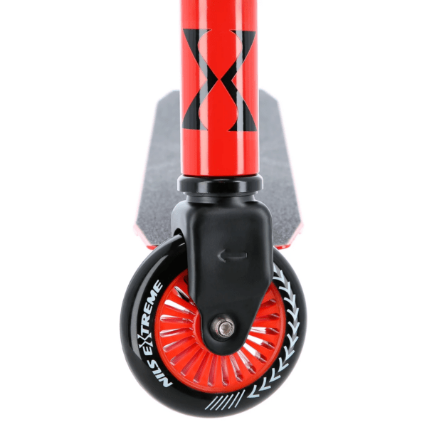 Trikitõukeratas NILS EXTREME HS106 Stunt Scooter, must-punane - Image 10