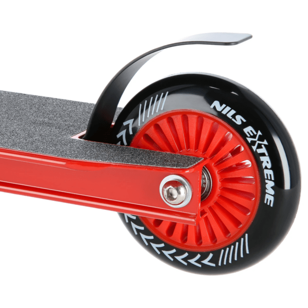 Trikitõukeratas NILS EXTREME HS106 Stunt Scooter, must-punane - Image 5