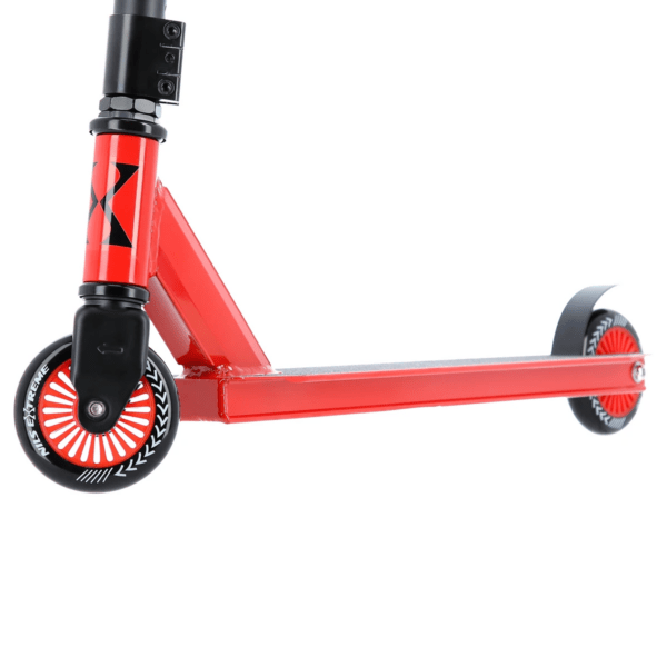 Trikitõukeratas NILS EXTREME HS106 Stunt Scooter, must-punane - Image 6