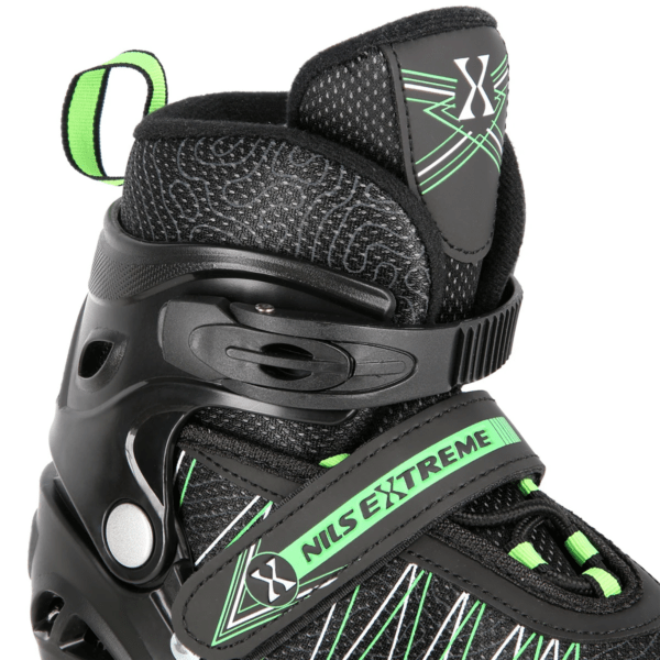 2in1 (rull)uisud NILS EXTREME NH11912 In-line Skates/Hockey Ice Skates, must-roheline, M (35-38) - Image 5