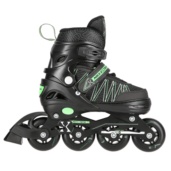 2in1 (rull)uisud NILS EXTREME NH11912 In-line Skates/Hockey Ice Skates, must-roheline, M (35-38) - Image 3