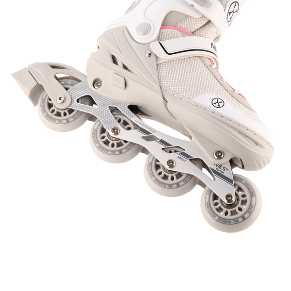 2in1 (rull)uisud NILS EXTREME NH18188 In-line Skates/Hockey Ice Skates, valge-roosa, M (34-38) - Image 4