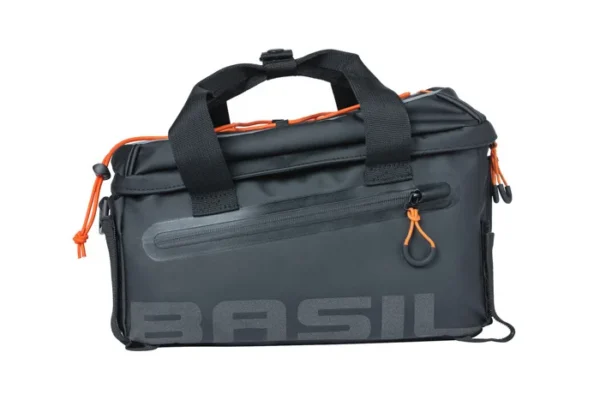 Pakiraamikott BASIL Miles Tarpaulin 8L, must-oranž - Image 3