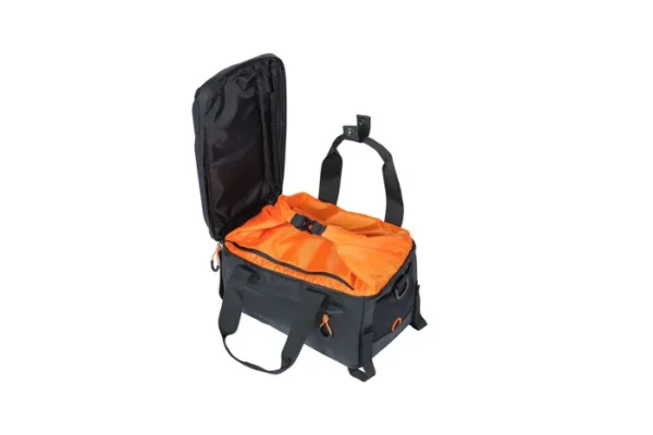 Pakiraamikott BASIL Miles Tarpaulin 8L, must-oranž - Image 4