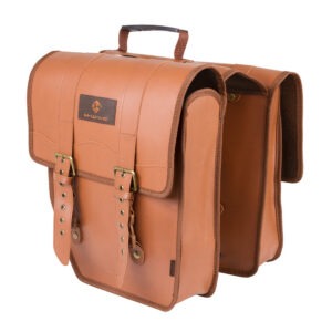 Pakiraamikott M-WAVE Amsterdam Double L, 15 L, kunstnahast, pruun