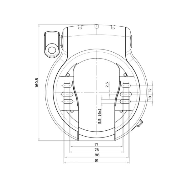 Raamilukk AXA Defender Retractable (black) - Image 4