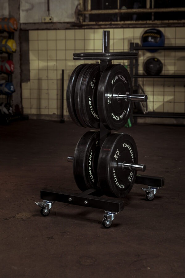 Raskusketaste alus Tunturi Upright Bumper Plate Rack - Image 6