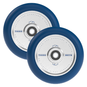 Ratas tõukerattale FUZION Thiccboys Wheels 30 x 110mm Navy/Silver (paar)