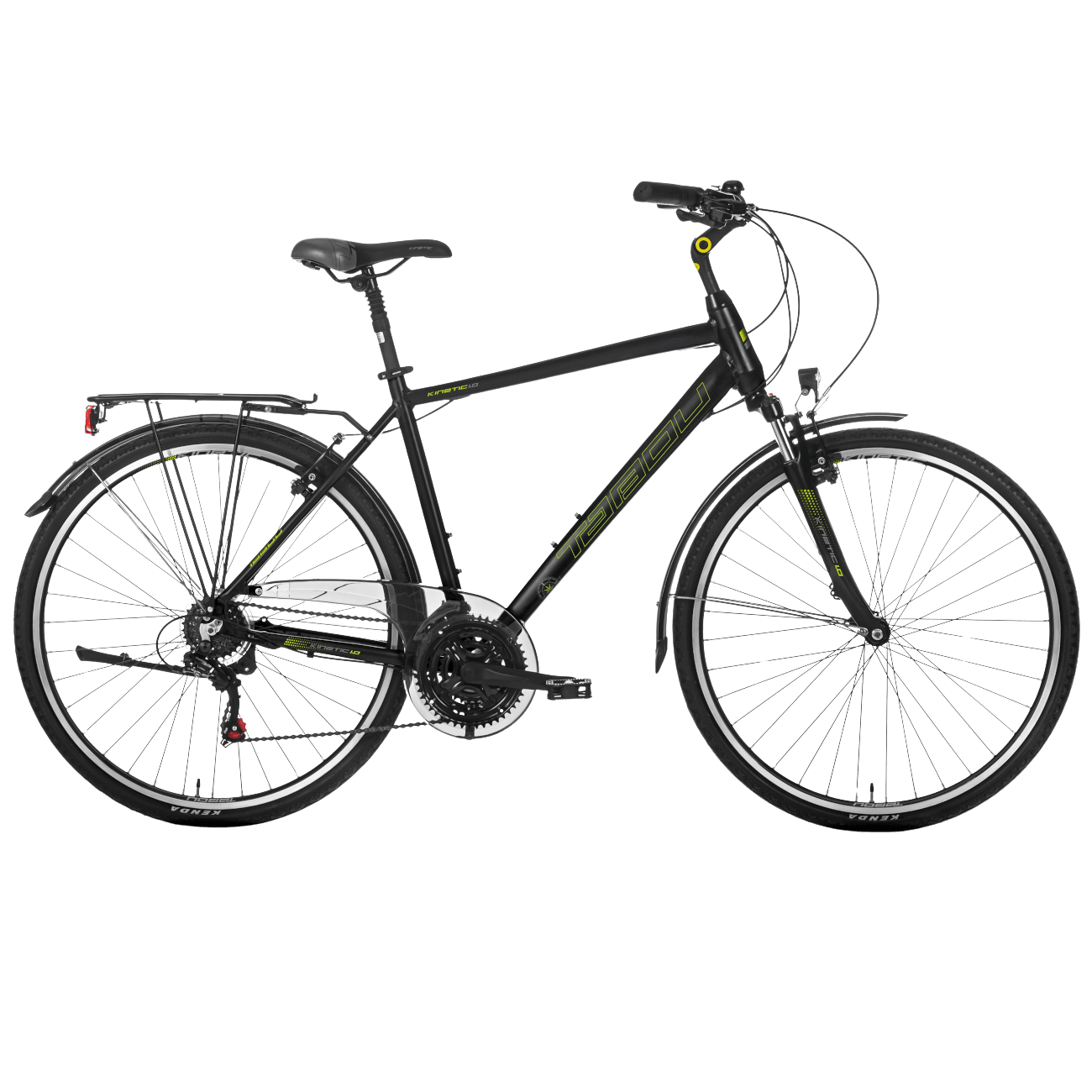 Meeste jalgratas TABOU KINETIC 1.0, 28" must-roheline (L)