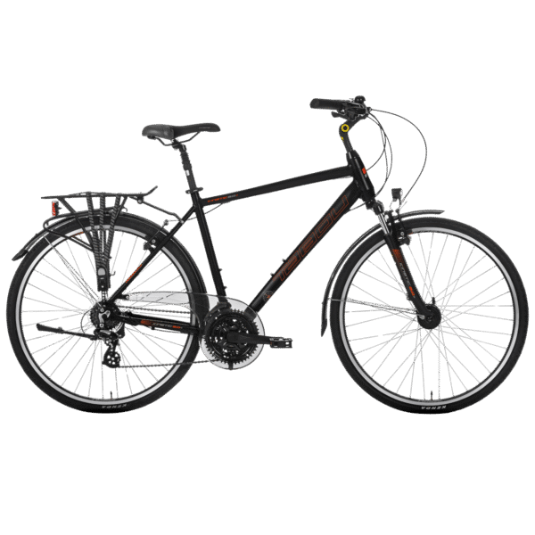 Meeste jalgratas TABOU Kinetic 2.0 PLUS, 28" must-oranž (M)
