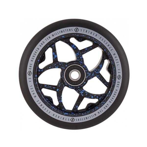 Tõukeratta ratas Striker Essence V3 Black Pro Scooter Wheel  110mm Blue Splash