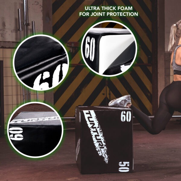 Treeningkast TUNTURI Plyo Box Soft (EVA) 40/50/60cm - Image 3