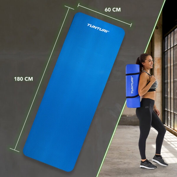 Võimlemismatt TUNTURI Fitnessmat NBR, sinine - Image 7
