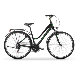Jalgratas TABOU Kinetic 1.0 W, must-roheline (L)