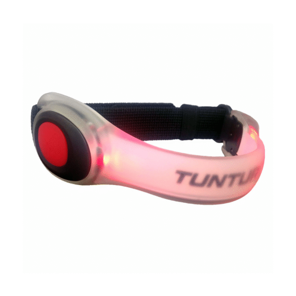 Jooksuhelkur, käevõru LED-valgustiga TUNTURI LED Armlight Red Set, 2 tk