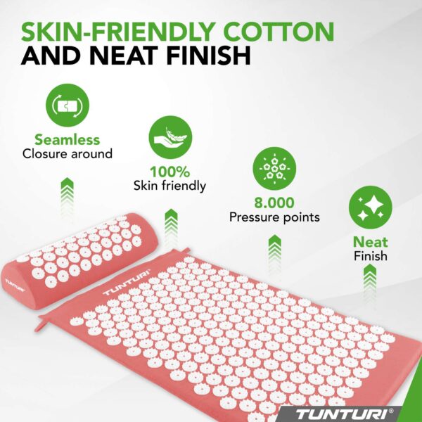 Akupunktuurimatt ja -padi TUNTURI Acupressure Mat And Pillow, Rose Gold - Image 4