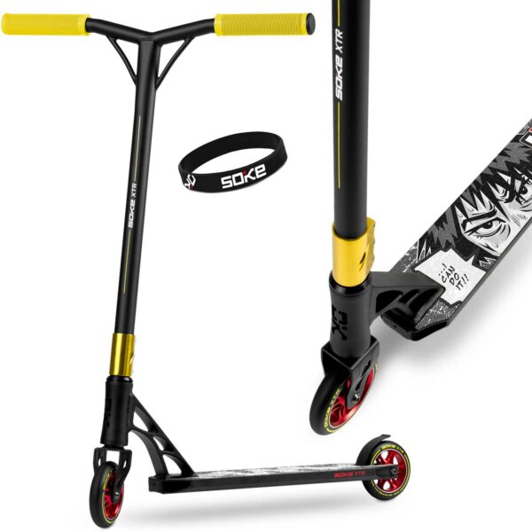 Trikitõukeratas SOKE XTR, must-kollane