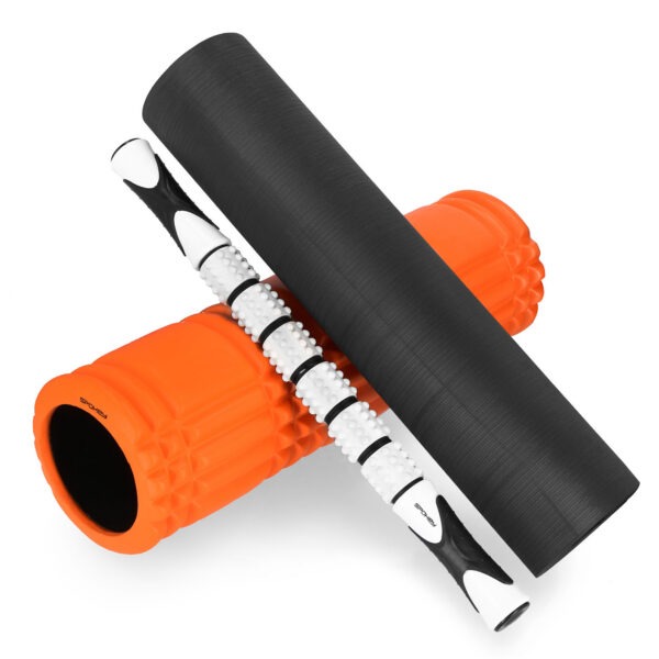 3in1 massaažirull SPOKEY Mixroll, 45 cm, oranž - Image 2