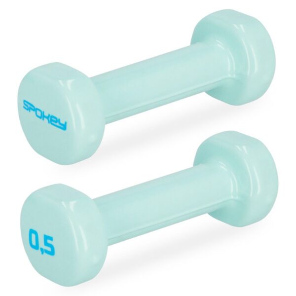 Hantlid SPOKEY Shape 2x0.5 kg, helesinised