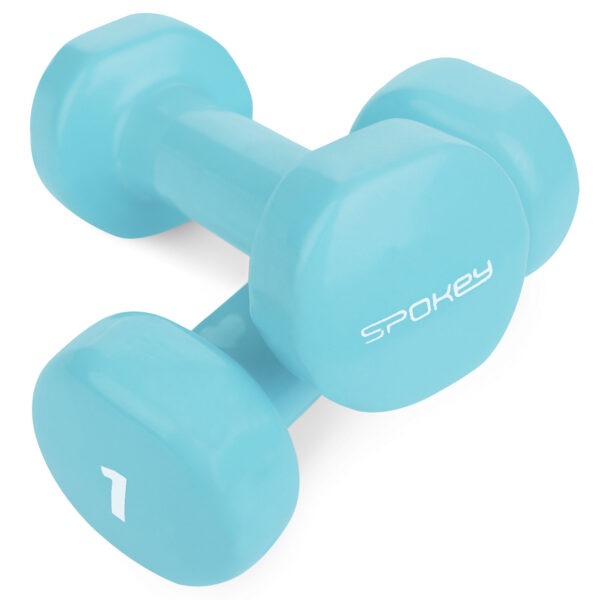 Hantlid SPOKEY Shape 2x1 kg, sinakasrohelised - Image 3