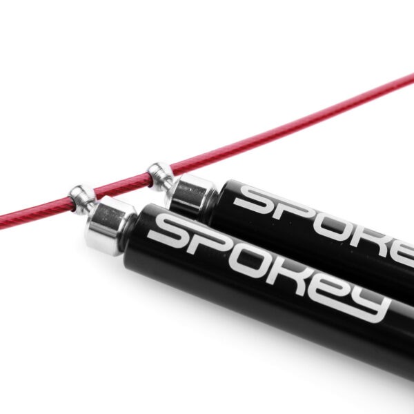 Hüppenöör SPOKEY X-Rope Tweet, terasest, punane - Image 3