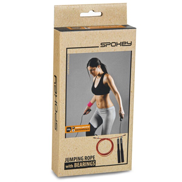 Hüppenöör SPOKEY X-Rope Tweet, terasest, punane - Image 8
