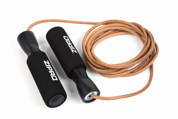 Hüppenöör ZIPRO Skipping Rope 275cm, nahast, must-pruun - Image 2