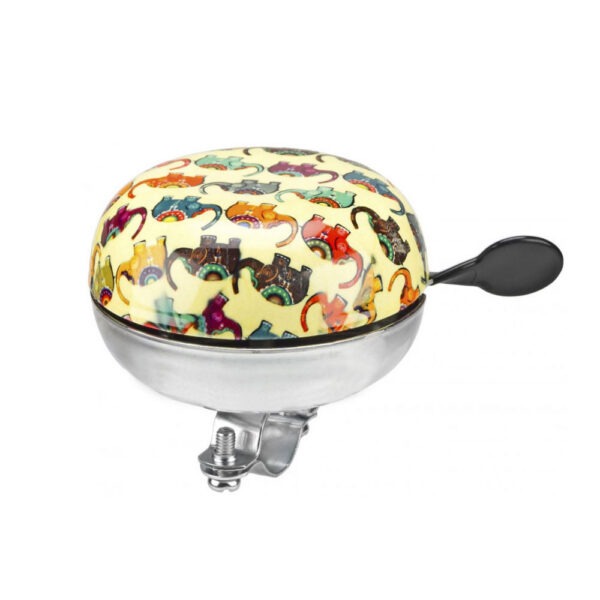 Jalgrattakell AZIMUT Design Flowers 80 mm, kollane
