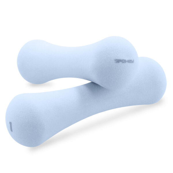 Neopreenist hantlid SPOKEY Bone 1 kg (2 tk), sinised - Image 2