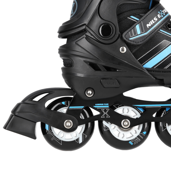 (Rull)uisud NILS Extreme 2in1 In-line Skates/Figure Ice Skates, Black/Blue (S) - Image 5