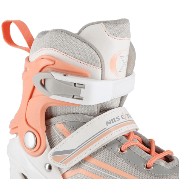 (Rull)uisud NILS Extreme 2in1 In-line Skates/Figure Ice Skates, White/Pink (L) - Image 8