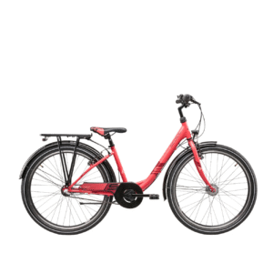 Noorte jalgratas S´COOL Wave Steel LTD, 26" korall/punane
