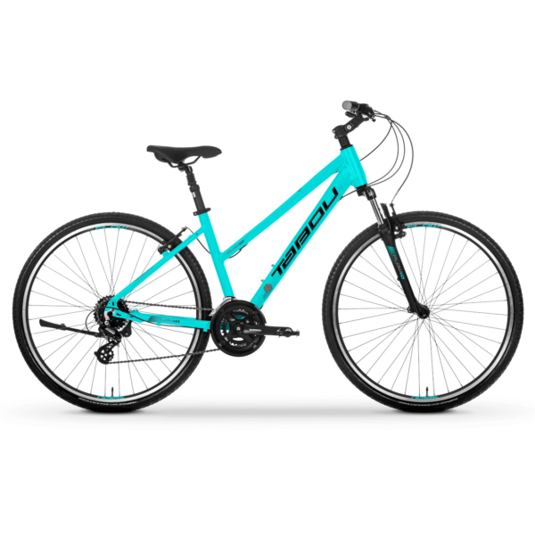 Naiste jalgratas TABOU Flow 1.0 W, 28" türkiis-must (L)