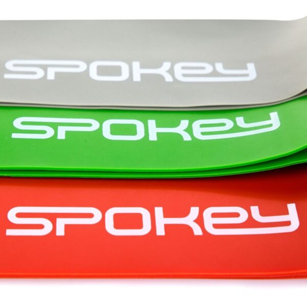 Võimlemiskummide komplekt SPOKEY Flex Set (3 tk) hall-roheline-punane - Image 3