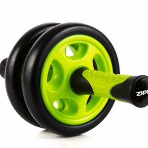 Võimlemisrull ZIPRO Exercise Wheel, must-roheline