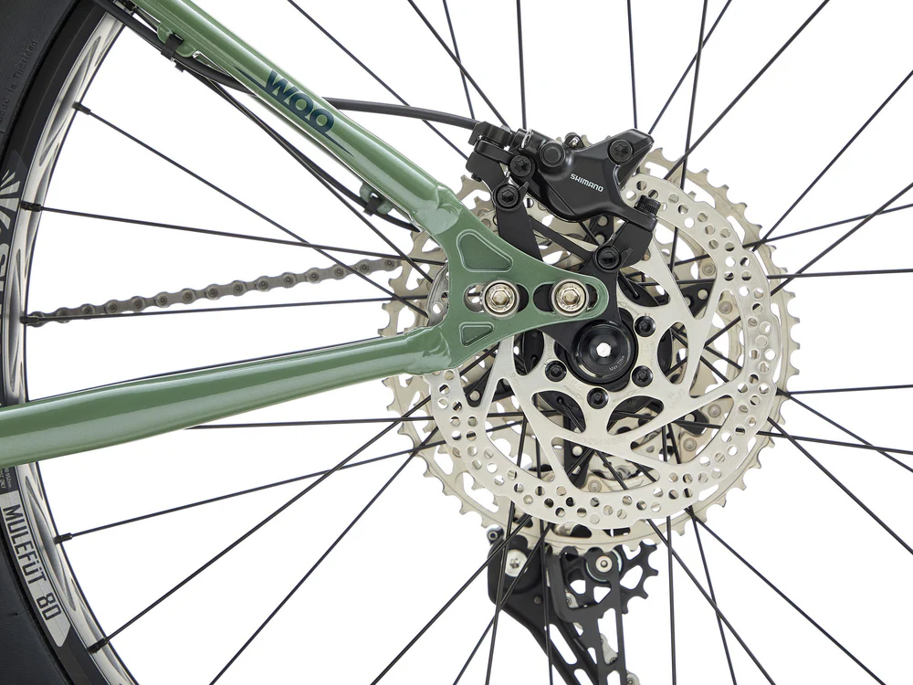 Fatbike jalgratas KONA Woo, 26" Gloss Metallic (Green) (S) - Image 11