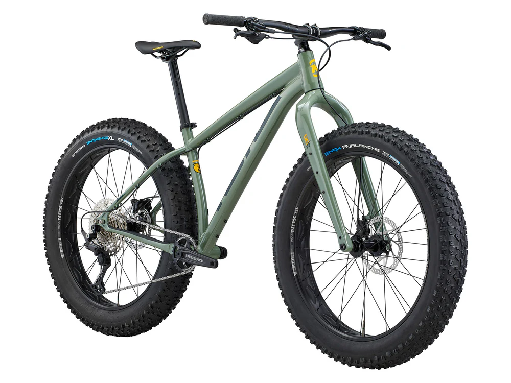 Fatbike jalgratas KONA Woo, 26" Gloss Metallic (Green) (S) - Image 2