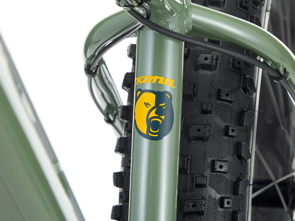 Fatbike jalgratas KONA Woo, 26" Gloss Metallic (Green) (S) - Image 6