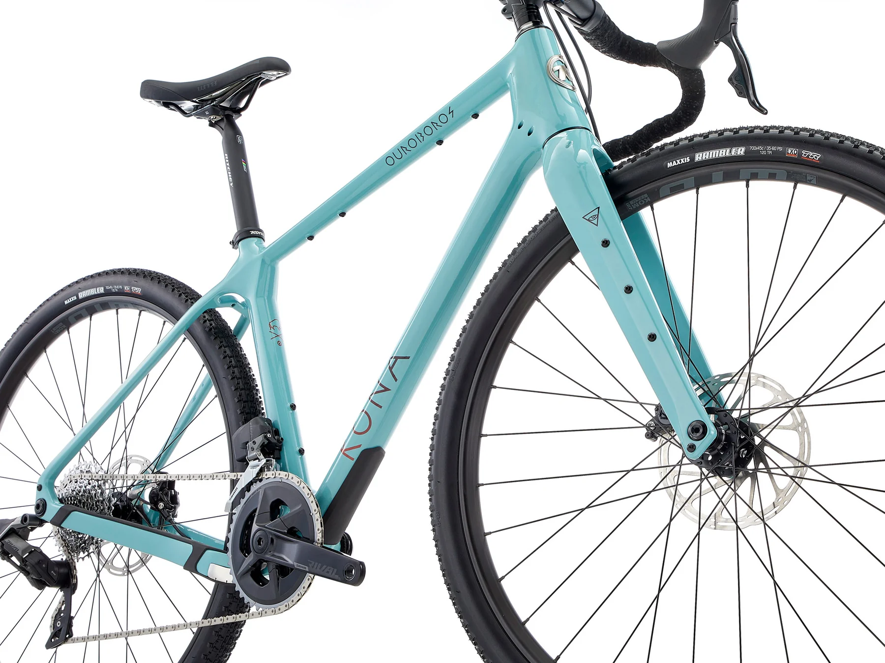 Gravel jalgratas KONA Ouroboros CR/DL, Gloss Harbor Grey (Green) (S) - Image 4