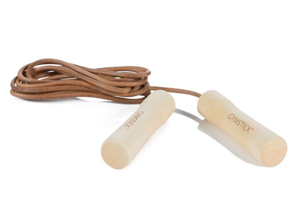 Hüppenöör GYMSTICK Leather Jump Wood