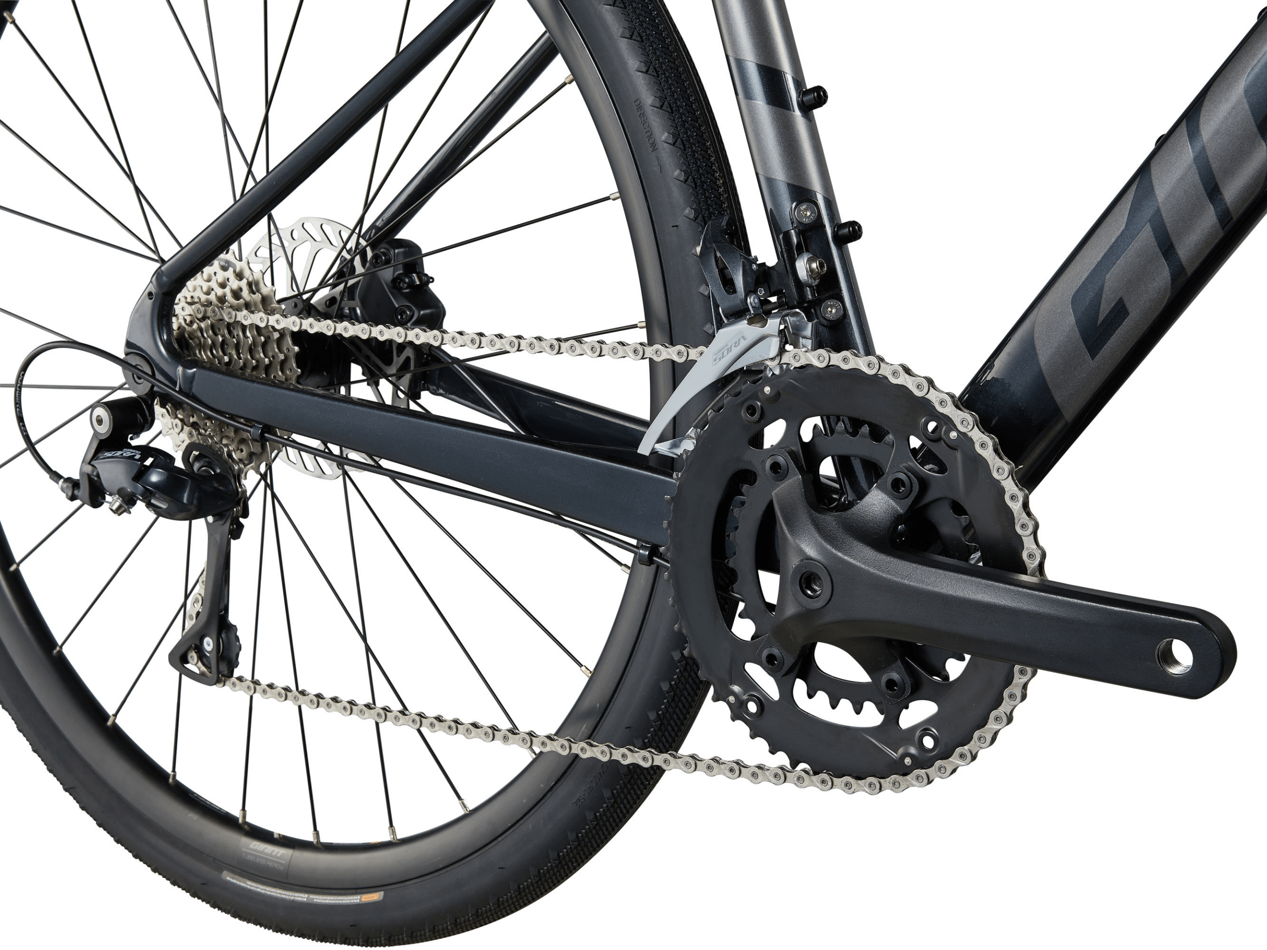 Jalgratas GIANT FastRoad AR 2, 28" Metallic Black (S) - Image 4