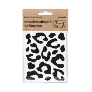 Helkurkleepsud jalgrattale BOOKMAN Reflective Stickers for Bicycles, must leopard