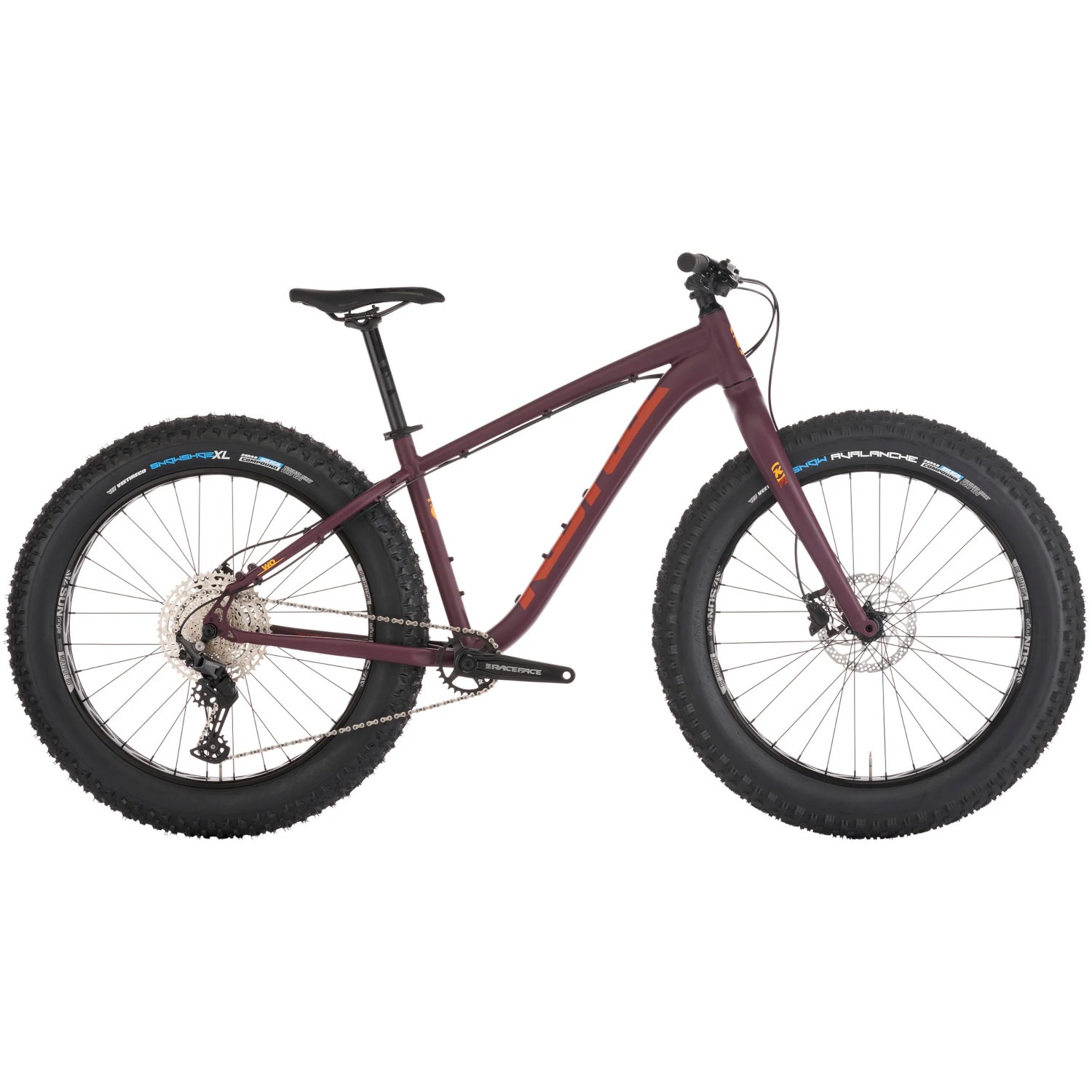 Fatbike jalgratas Kona Wo, Matte Plum (M)