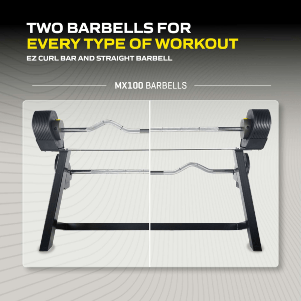 Reguleeritav tõstekang TUNTURI MX100 Barbell 12,8 - 45,5 kg - Image 2