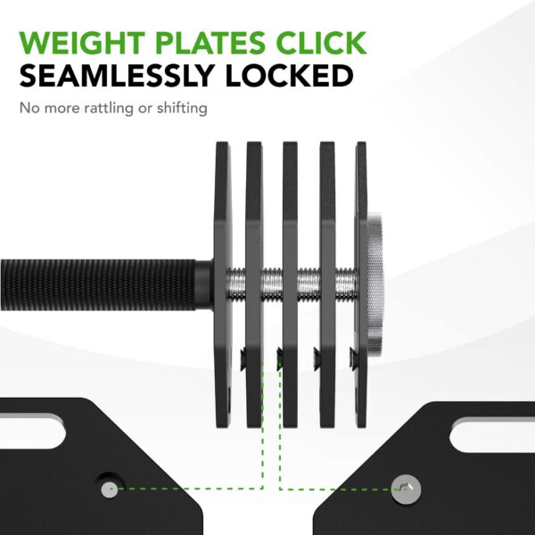 Hantel TUNTURI Rapid Adjustable Dumbbell 20kg - Image 4