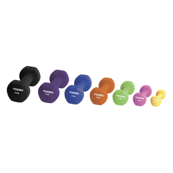 Hantel TOORX Neoprene Dumbbells, roheline, 2 kg