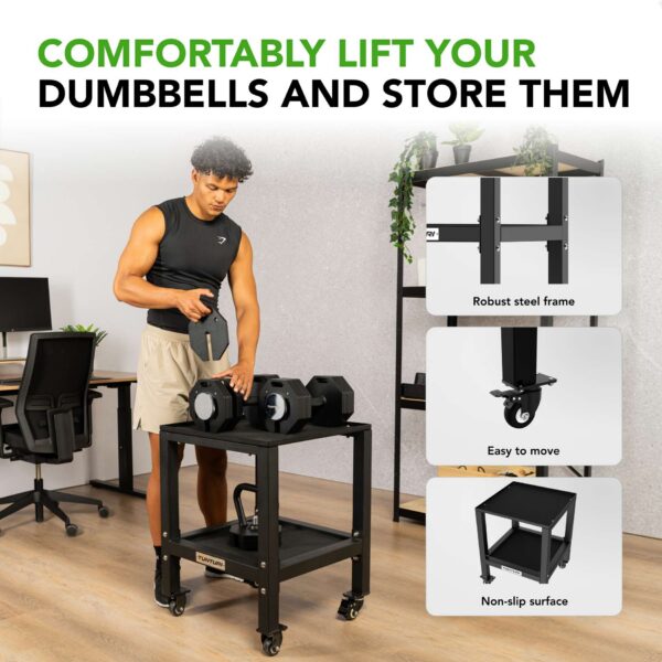 Alus hantlitele TUNTURI Rapid Adjustable Dumbbell Stand - Image 2