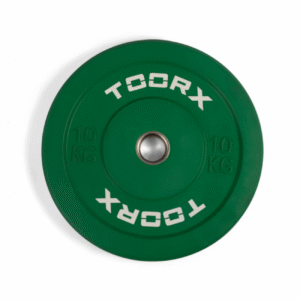 Raskusketas TOORX Bumper Plate Challenge, roheline, 50 mm, 10 kg