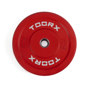 Raskusketas TOORX Bumper Plate Challenge, punane, 50 mm, 25 kg